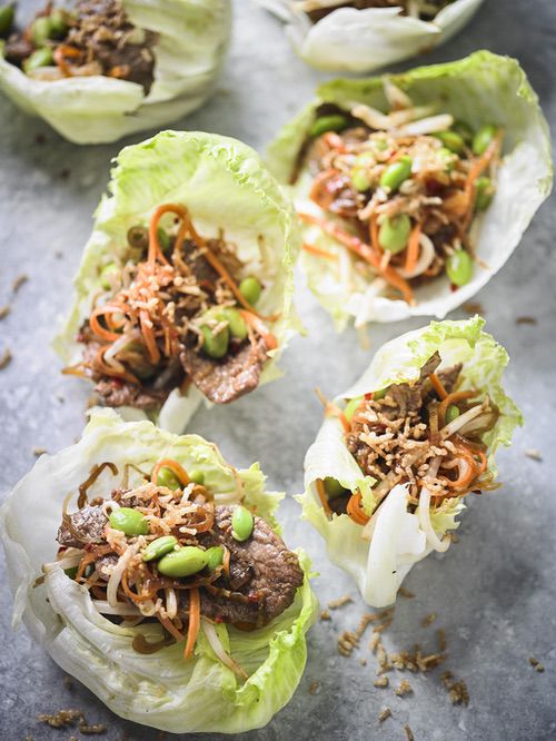 Beef lettuce wraps