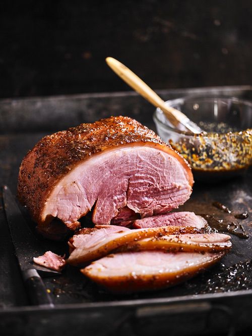 Honey mustard glazed ham