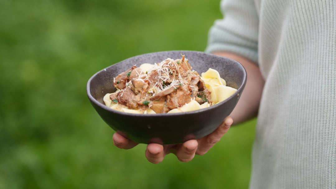 Creamy Pork & Mushrooms Slow Cook / Pasta