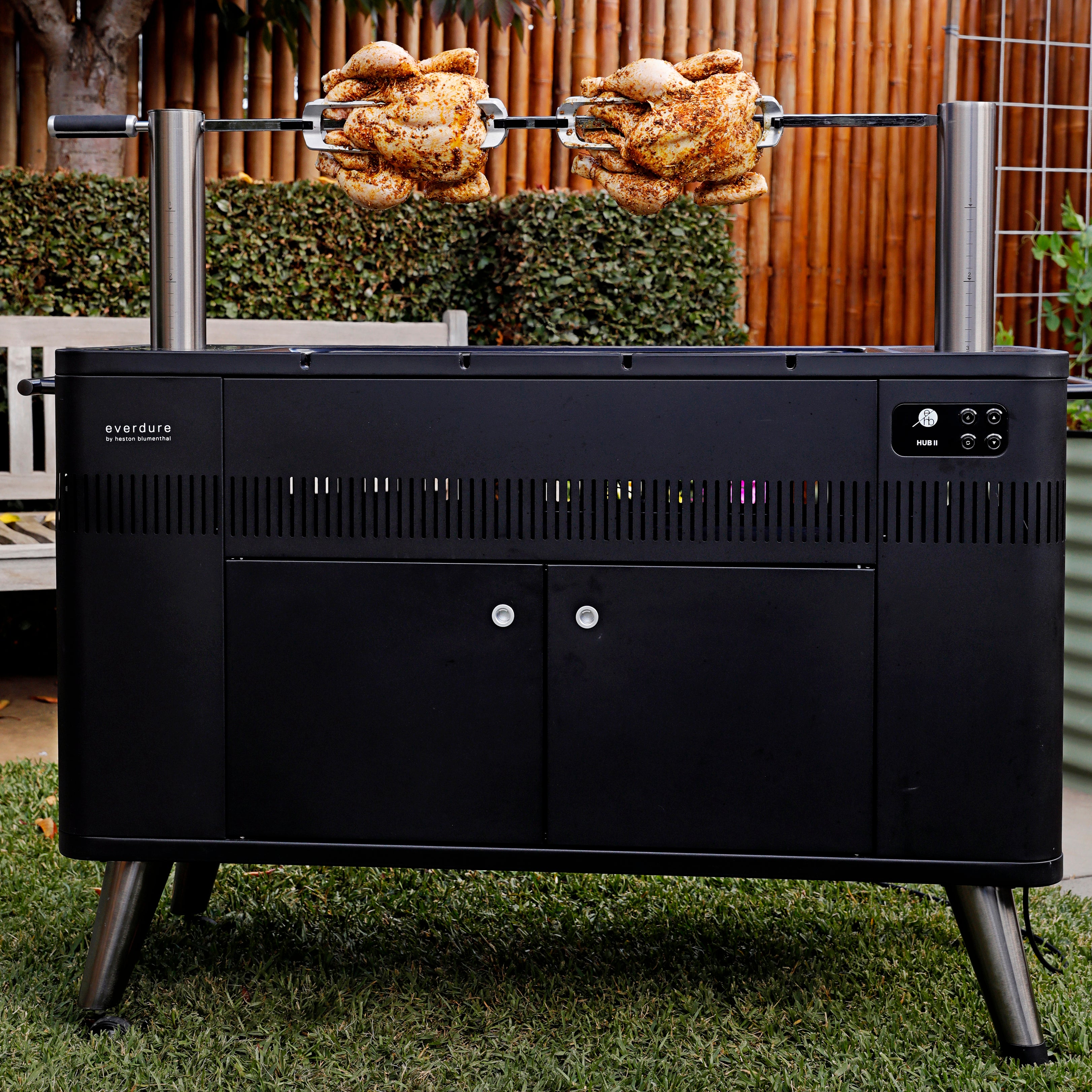 HUB II Ultimate Charcoal Grill Everdure by Heston EHB USA